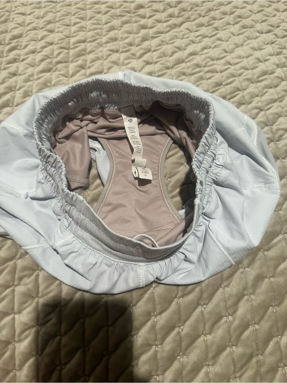 lululemon athletica Womens White Athletic Shorts with Mesh Trim - Picture 5 of 5